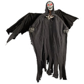 50" LED Lighted and Animated Winged Grim Reaper Halloween Decoration